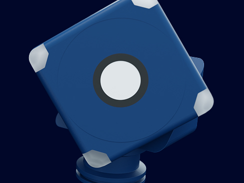 Bild cube Ultraschallsensor mit drehbaren Kopf
