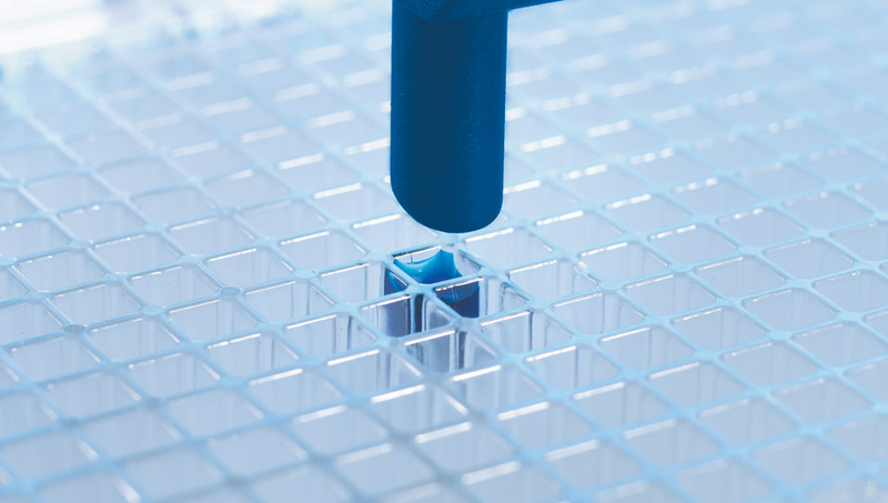 Hier sehen Sie eine Nahaufnahme der SoundPipe direkt über der Messstelle.