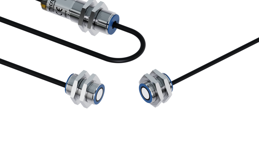 Bild von der dbk+4 Empfäng er Sender M18 M18 Ultraschall-Doppelbogenkontrolle