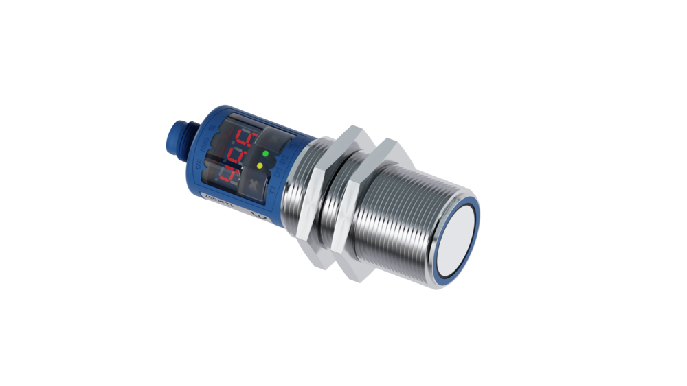Auf dem Bild ist der mic+300 Ultraschallsensor abgebildet
