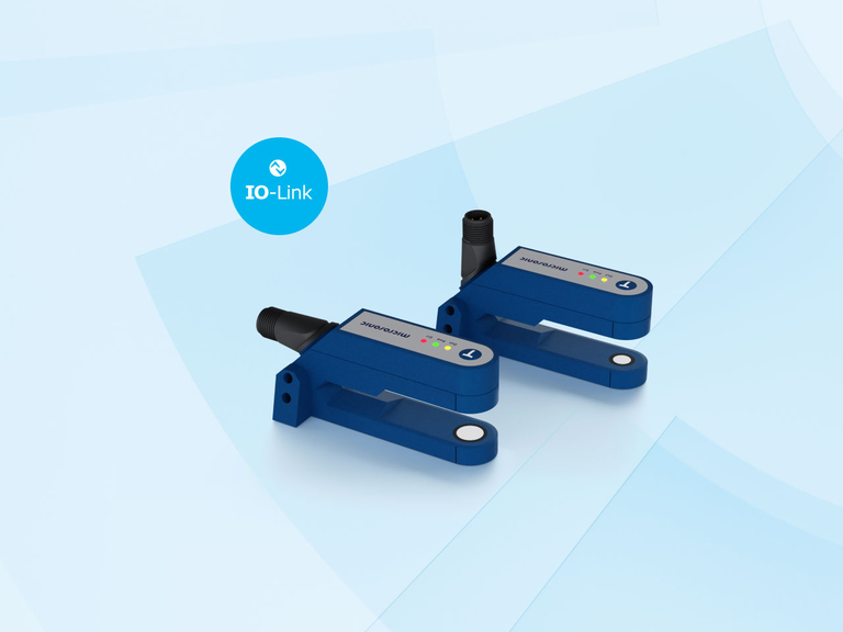 esf+1 Ultraschall-Etikettensensor mit IO-Link