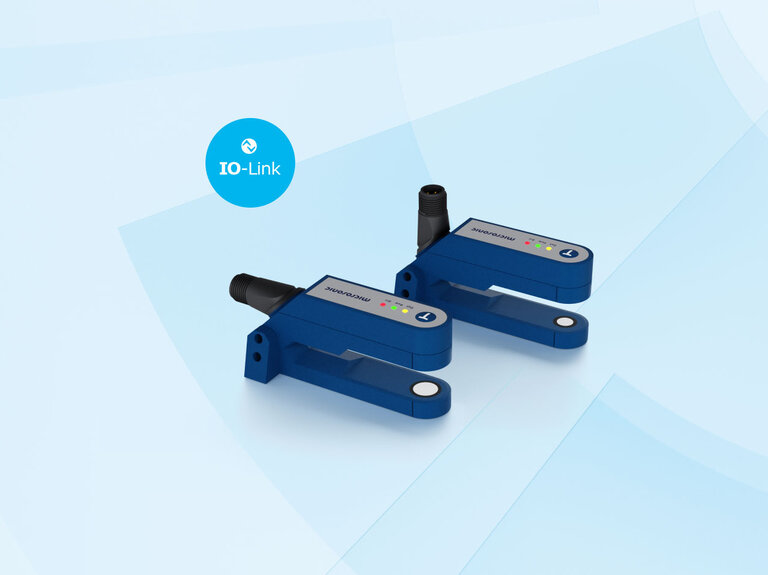 esf+1 Ultraschall-Etikettensensor mit IO-Link