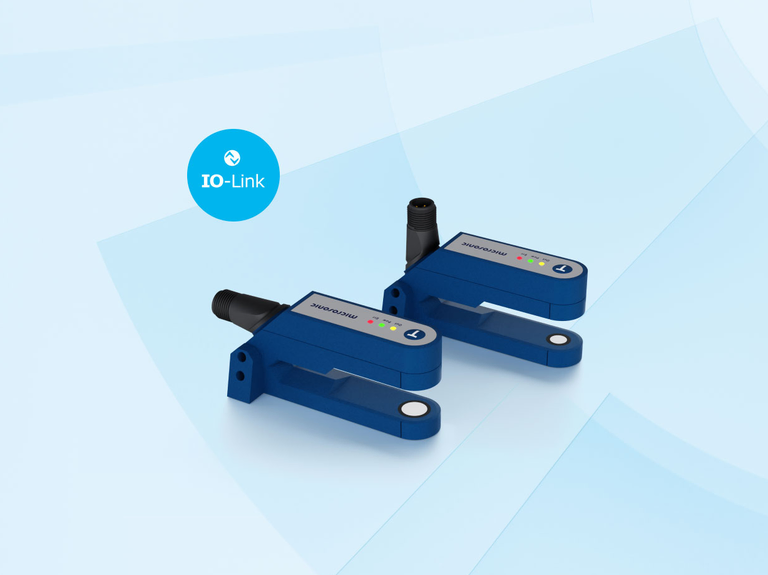 esf+1 Ultraschall-Etikettensensor mit IO-Link