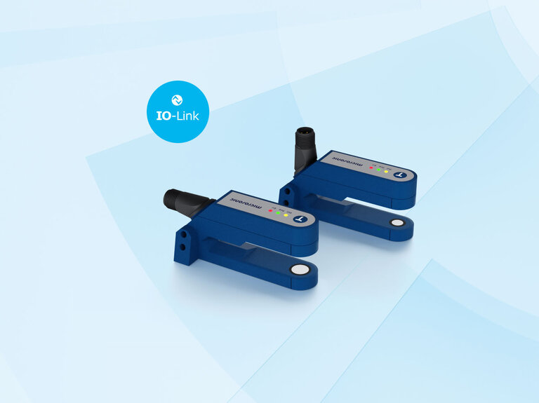 esf+1 Ultraschall-Etikettensensor mit IO-Link