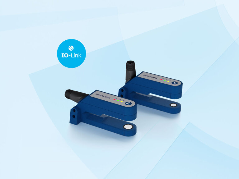 esf+1 Ultraschall-Etikettensensor mit IO-Link