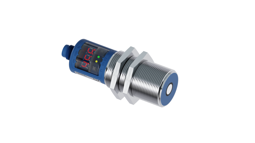 Auf dem Bild ist der mic+25 Ultraschallsensor abgebildet.